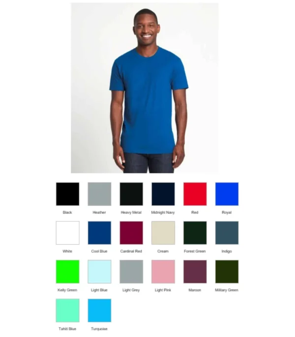 Next Level NX3600 Unisex Crew Neck Tee Shirt